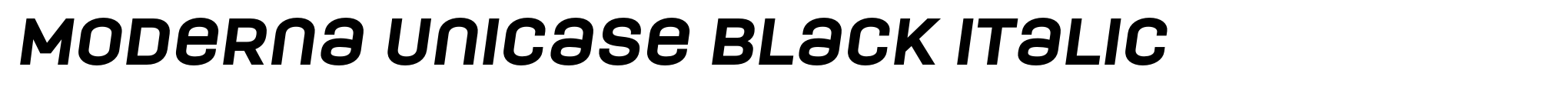 Moderna Unicase Black Italic image